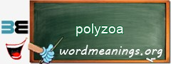 WordMeaning blackboard for polyzoa